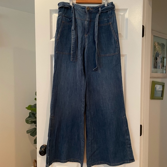 anthropologie pilcro wide leg jeans - Picture 1 of 5